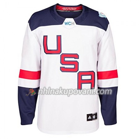 USA Dresy Blank Světový pohár v ledním hokeji 2016 Bílá Premier - Pánské